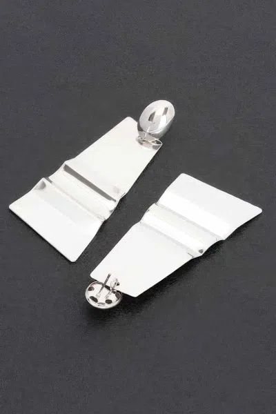 Fashnzfab Metal Earring In Silver