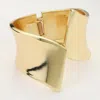 Fashnzfab Metal Geometric Wide Hinged Bangle Bracelet Gold In Gold