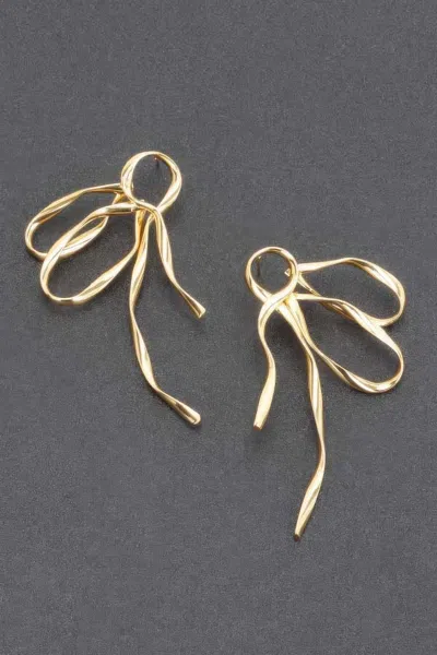Fashnzfab Metal Gold Dip Earring