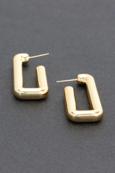 Fashnzfab Metal Gold Dip Earring