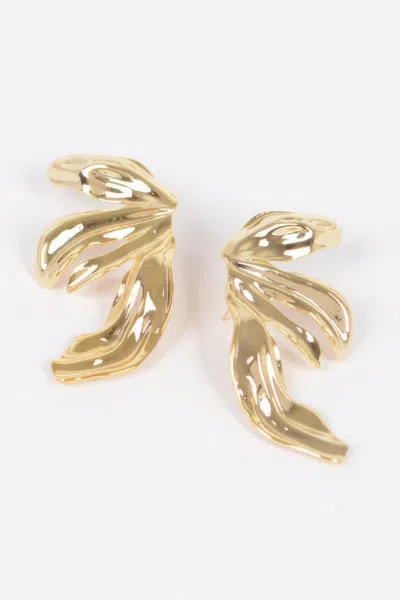 Fashnzfab Metal Gold Plated Earring