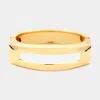 Fashnzfab Metal Open Rectangle Hinged Bangle Bracelet Gold In Gold