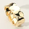 Fashnzfab Metal Oval Link Hinged Bangle Bracelet Gold In Gold
