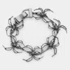Fashnzfab Metal Spider Link Magnetic Bracelet In Gray
