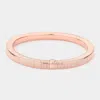 Fashnzfab Metal Stretch Bracelet Rose Gold In Gold