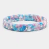 Fashnzfab Metal Studded Celluloid Acetate Adjustable Bracelet Gold, Multi In Multi