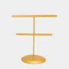 Fashnzfab Metal T-bar Jewelry Display Stand In Gold