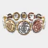 Fashnzfab Metal Turtle Stretch Bracelet In Gold