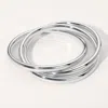 Fashnzfab Metal Twisted Bangle Bracelet Rhodium In Metallic