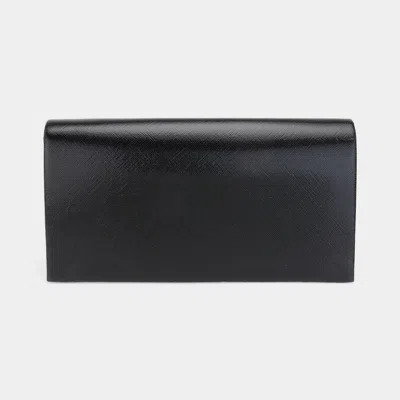 Fashnzfab Metallic Clutch Bag / Crossbody Bag In Black