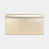 Fashnzfab Metallic Clutch Bag / Crossbody Bag In Gold