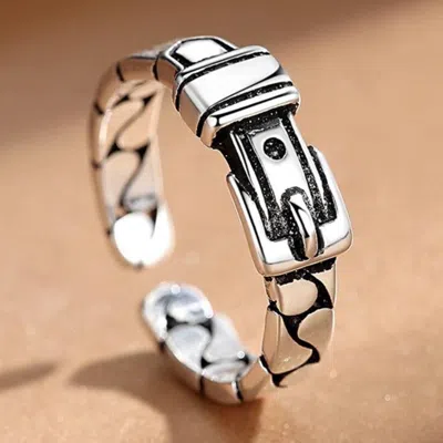 Fashnzfab Metallic Elegance Rings (adjustable) In Multi