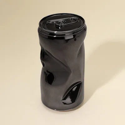 Fashnzfab Metallic Fun Unique Soda Can Clutch Bag / Crossbody Bag In Black