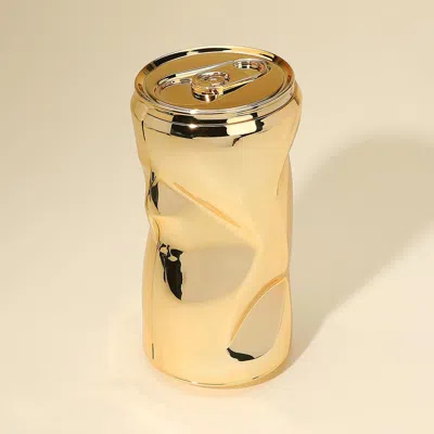 Fashnzfab Metallic Fun Unique Soda Can Clutch Bag / Crossbody Bag In Gold