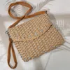 Fashnzfab Metallic Raffia Woven Clutch Bag / Crossbody Bag In Silver