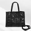 Fashnzfab Metallic Top Handle Crossbody Bag In Black