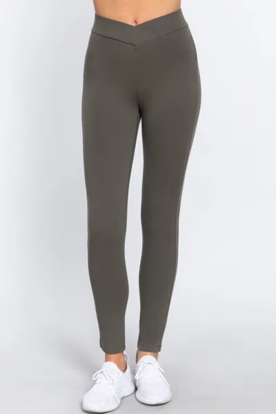 Fashnzfab Mid-rise Ponte Pants In Multi
