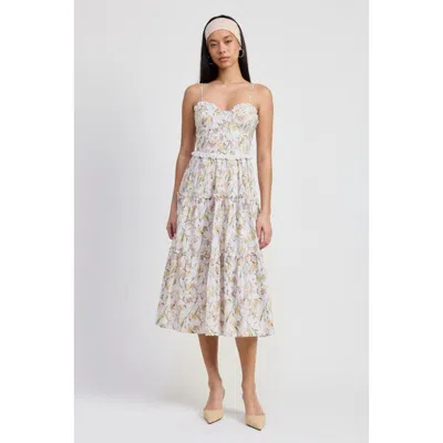 Fashnzfab Midi Floral Corset Dress