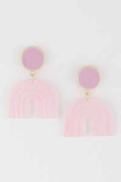 Fashnzfab Mini Arch Earrings In Gold