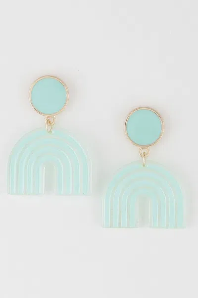 Fashnzfab Mini Arch Earrings In Multi