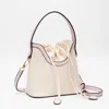 Fashnzfab Mini Canvas Bucket Bag / Crossbody Bag In Pink