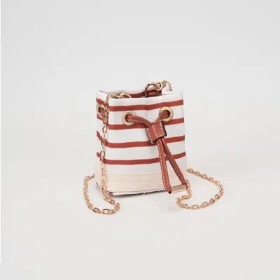 Fashnzfab Mini Canvas Drawstring Crossbody Bag In Multi