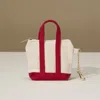 Fashnzfab Mini Canvas Pouch Bag / Bag Charm In Red