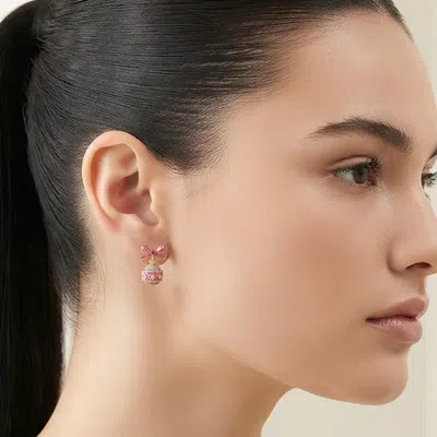 Fashnzfab Mini Christmas Ornament Charm Drop Dangle Earrings In Gold