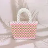 Fashnzfab Mini Pearl Tote Bag In Multi