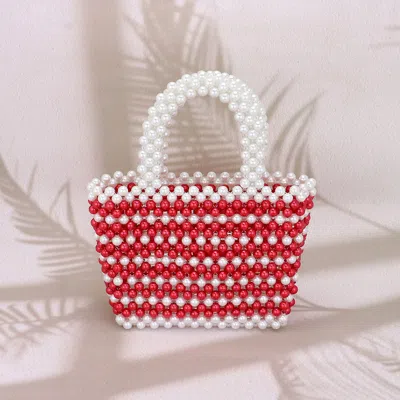 Fashnzfab Mini Pearl Tote Bag In Multi
