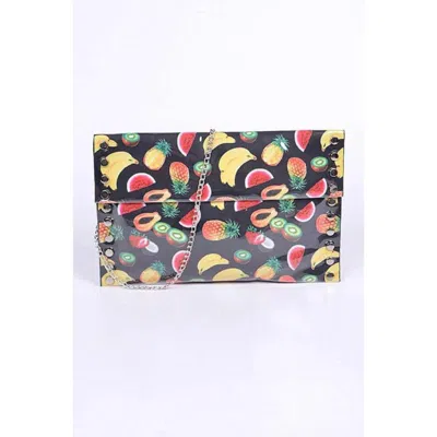Fashnzfab Mix Fruit Print Iconic Envelope Clutch Bag