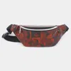 Fashnzfab Mixed Picture Print Fanny Pack In Brown