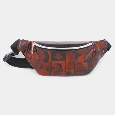 Fashnzfab Mixed Picture Print Fanny Pack In Brown