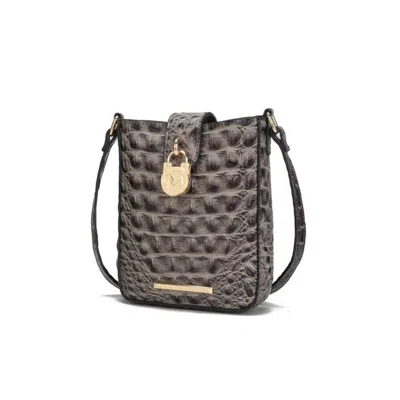 Fashnzfab Mkf Faux Crocodile Embossed Crossbody Bag