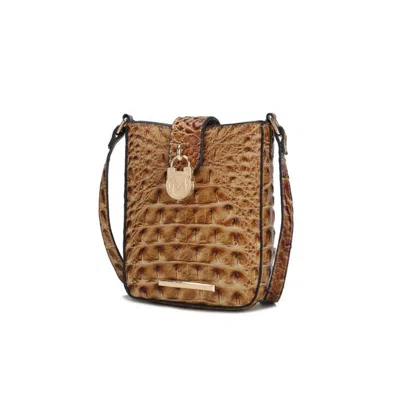 Fashnzfab Mkf Faux Crocodile Embossed Crossbody Bag