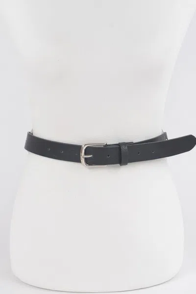 Fashnzfab Modern Chain Belt With Back Accent For Elevated Style In Black