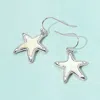 Fashnzfab Mother Of Pearl Starfish Dangle Earrings In Multi