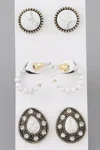Fashnzfab Multi Antique Earrings Set In Multi