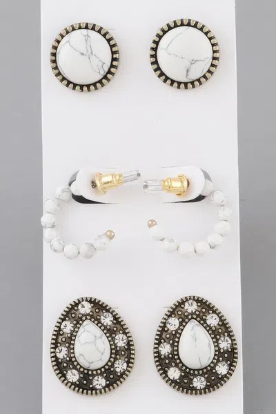 Fashnzfab Multi Antique Earrings Set