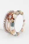 Fashnzfab Multi Bead Chain Bracelet In Multi