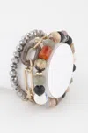 Fashnzfab Multi Bead Chain Bracelet In Multi