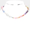 Fashnzfab Multi Beaded Necklace In Multi