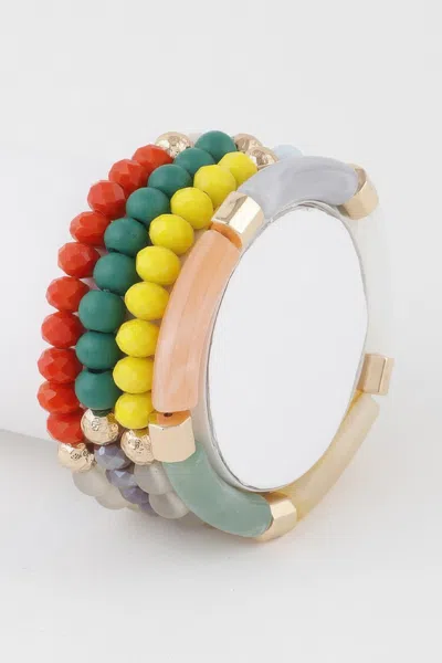 Fashnzfab Multi Beaded Tube Bracelet