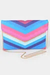 Fashnzfab Multi Color Envelope Clutch In Multi