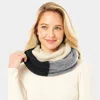 Fashnzfab Multi Color Infinity Scarf In Black