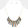 Fashnzfab Multi Color Statement Collar Necklace In Multi