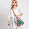Fashnzfab Multi Color Striped Bucket Bag In Blue
