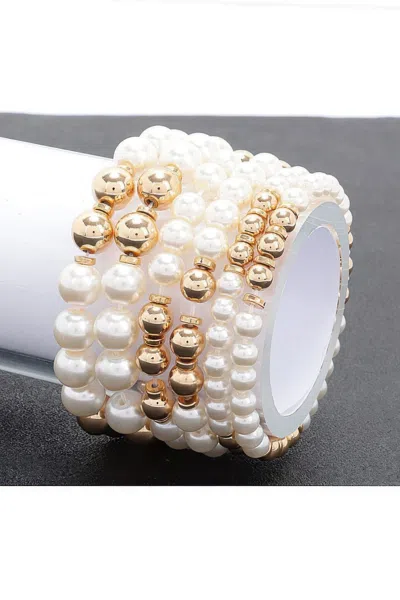 Fashnzfab Multi Faux Stretch Bracelet