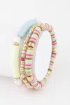 Fashnzfab Multi Layered Bracelet In Blue