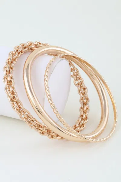 Fashnzfab Multi Link Chain Wrap Bracelet In Gold